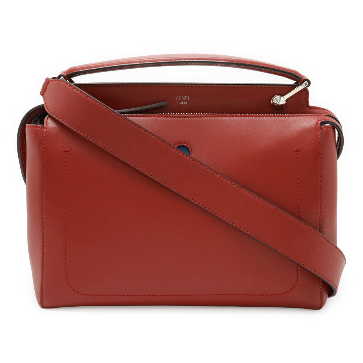 Fendi Dotcom 2Way Bag Leather Travel Bag