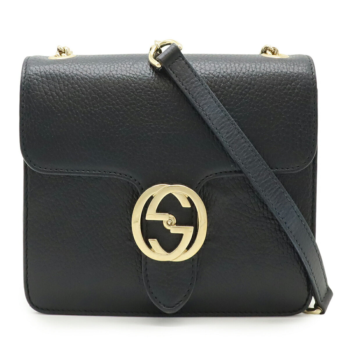 Gucci Interlocking Shoulder Bag Leather Bag 8
