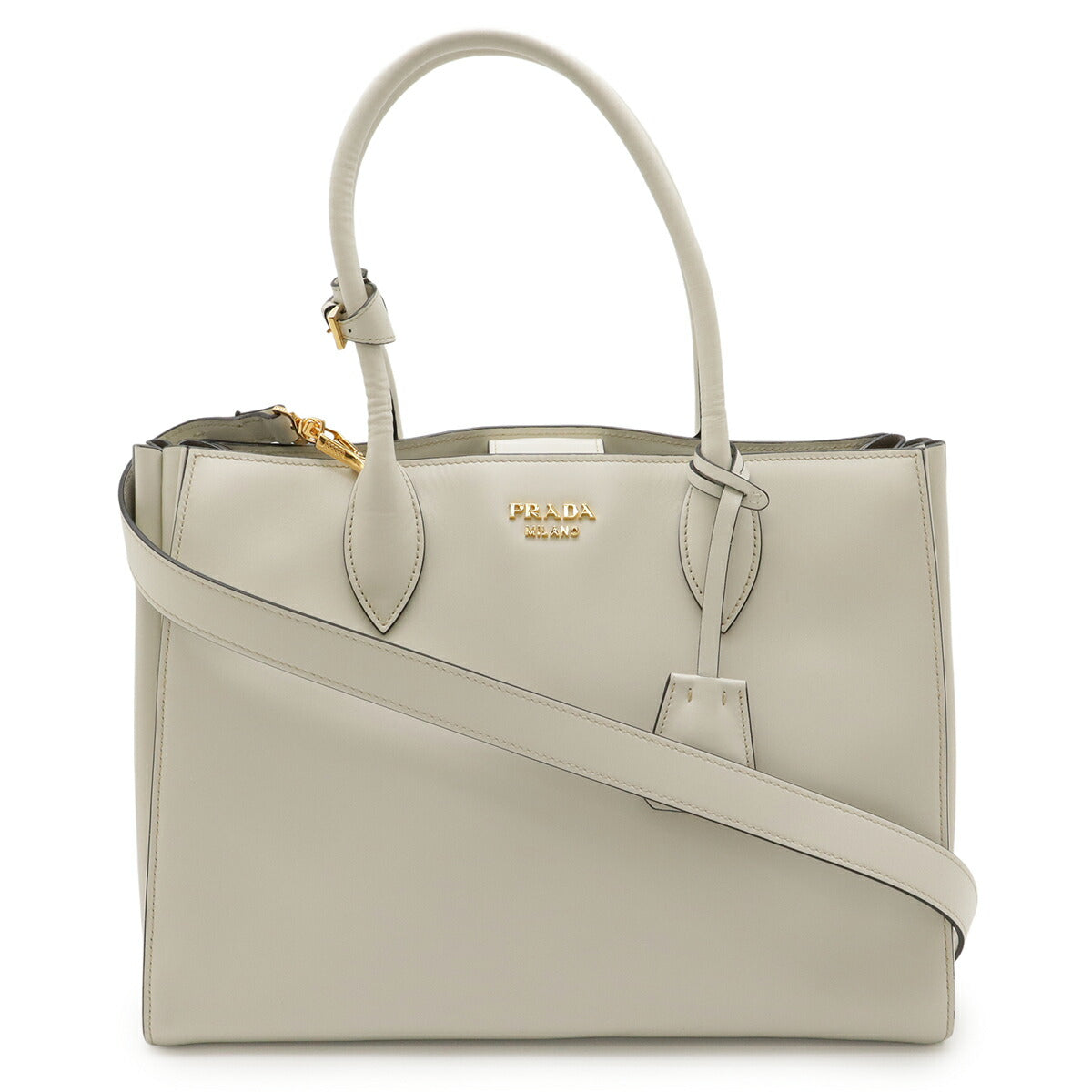 Prada Bibliotheque City Calf 2Way Bag Travel Bag