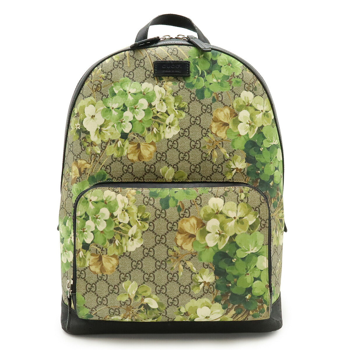 Gucci Blooms Supreme Coated Backpack Leather Canvas
