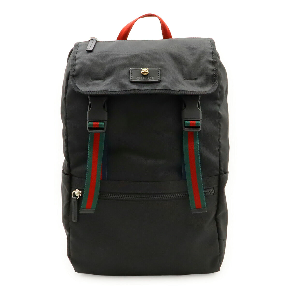 Gucci Techno Backpack Leather Canvas