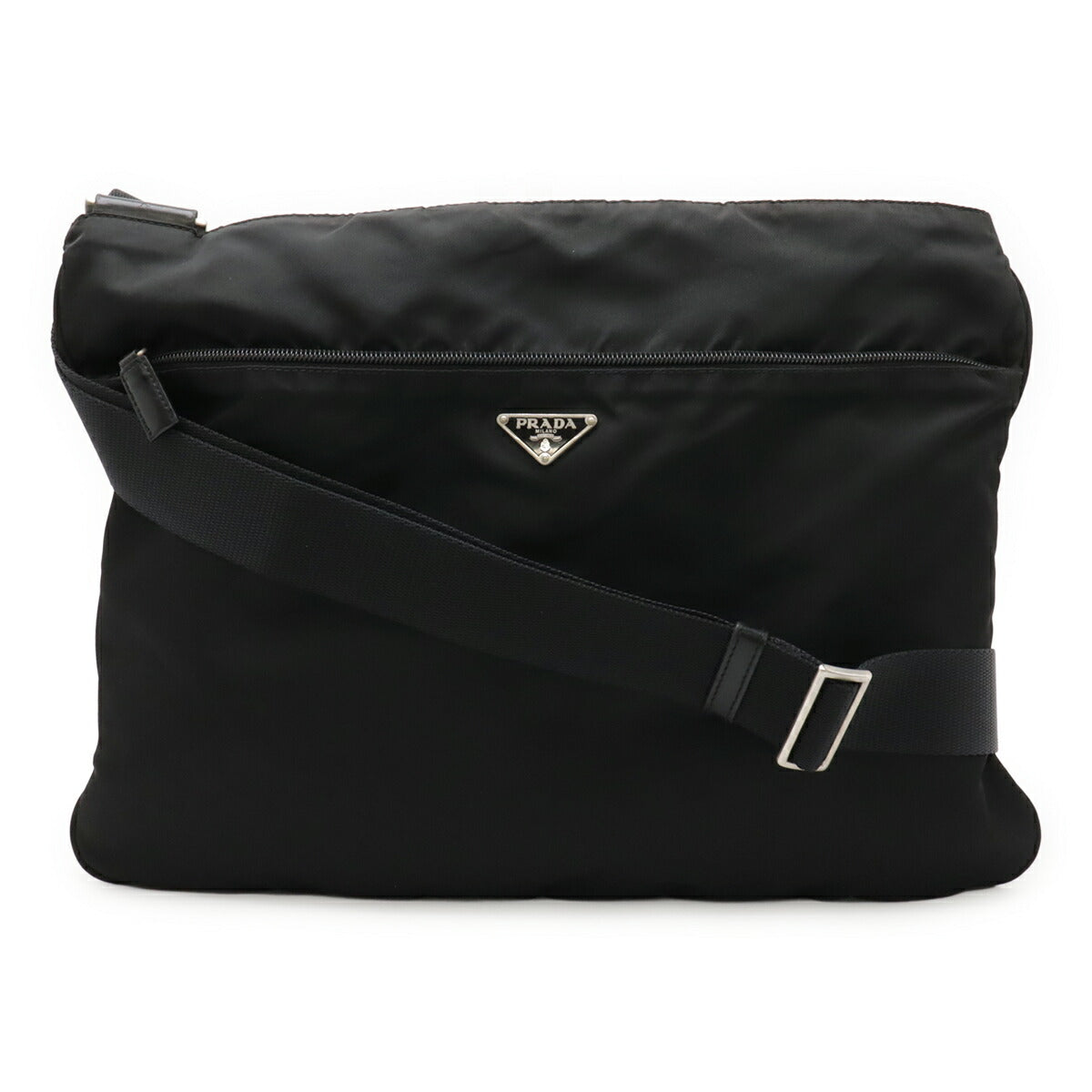 Prada Shoulder Bag Leather Nylon Shoulder Bag 1