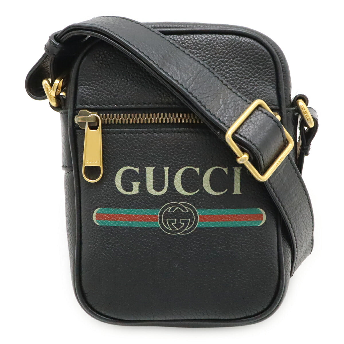 Gucci Print Shoulder Bag Leather Bag 2