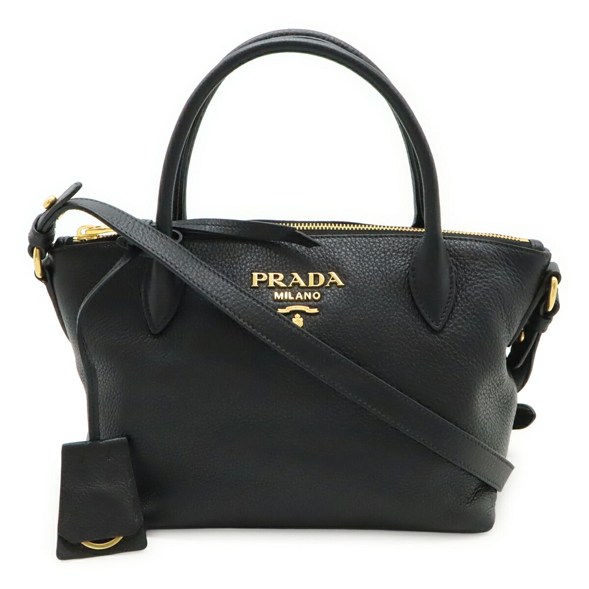 Prada Vit Daino 2Way Handbag Travel Bag