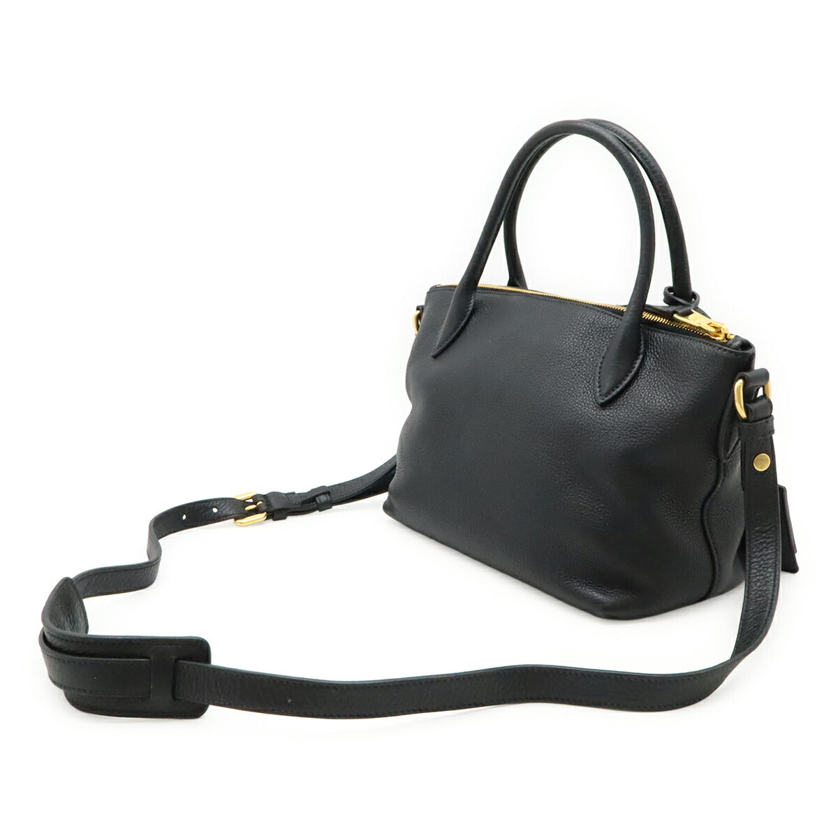 Prada Vit Daino 2Way Handbag Travel Bag