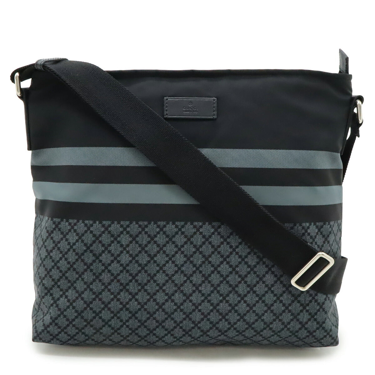 Gucci Diamante Shoulder Bag Leather Nylon