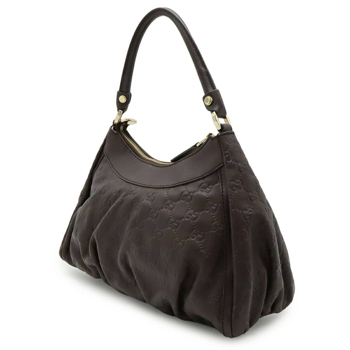 Gucci Abbey Signature Shoulder Bag Leather