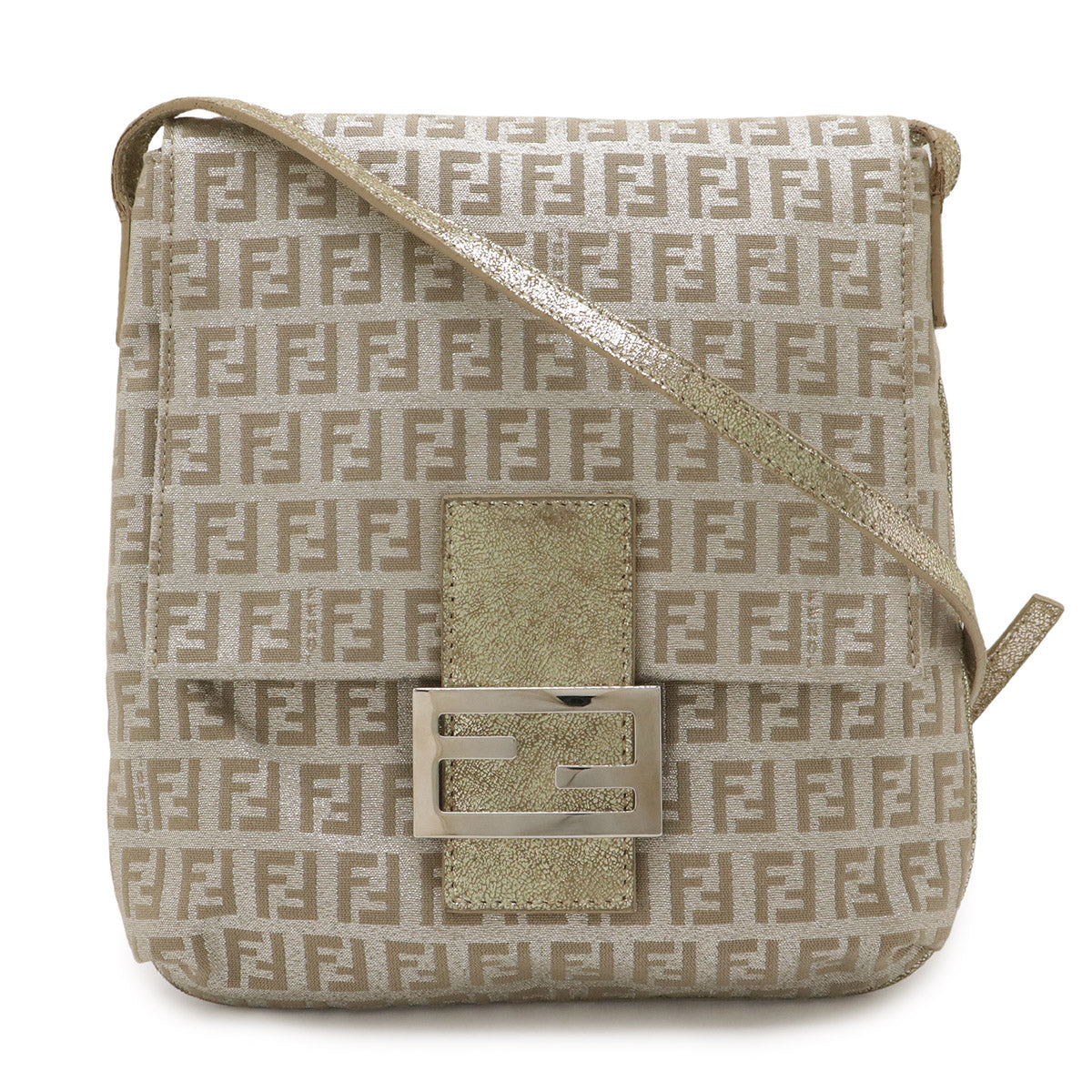 Fendi Zucchino Shoulder Bag Canvas