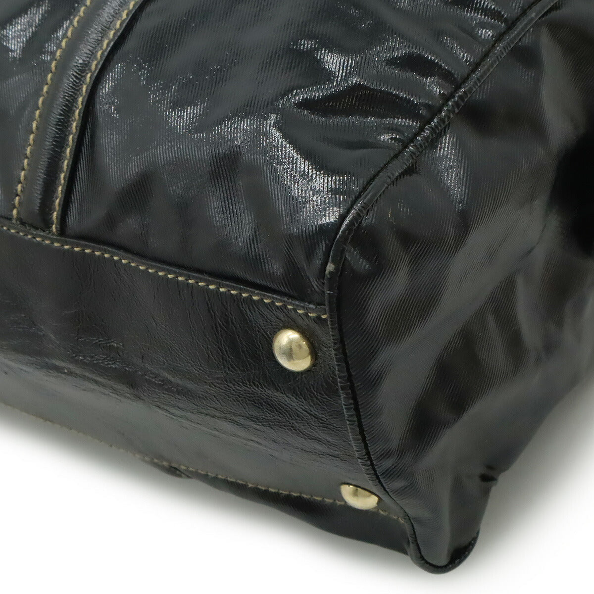 Gucci Interlocking Coated Boston Bag Canvas Travel Bag