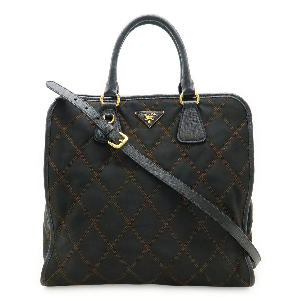 Prada Tessuto Impuntu 2Way Bag Nylon Travel Bag
