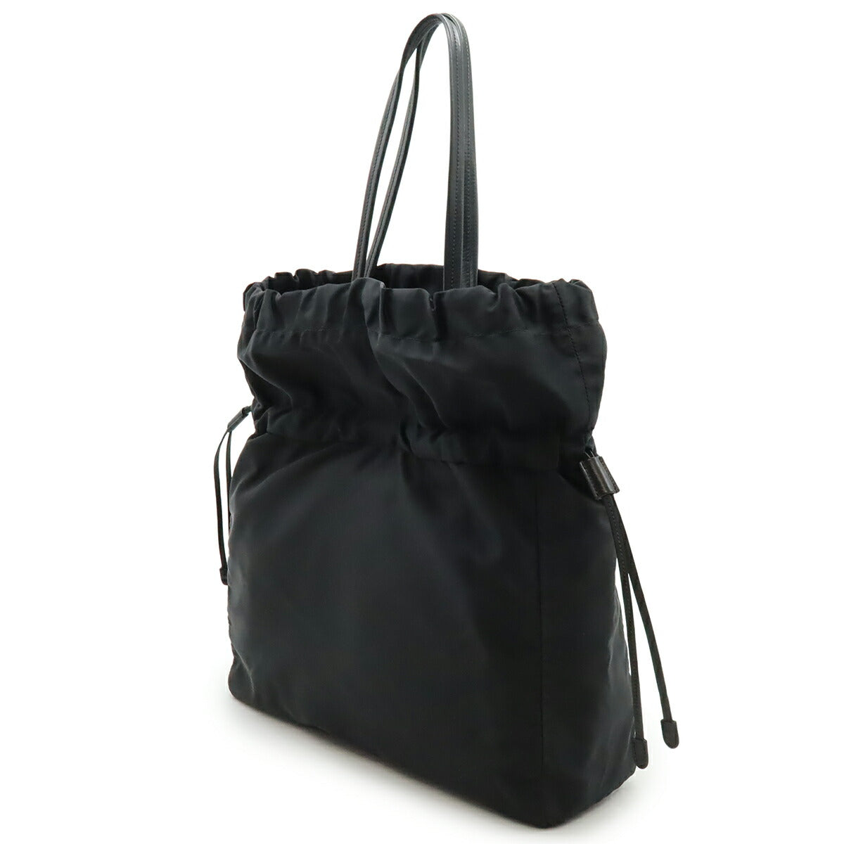 Prada Jacquard 2Way Bag Leather Nylon Logo Travel Bag