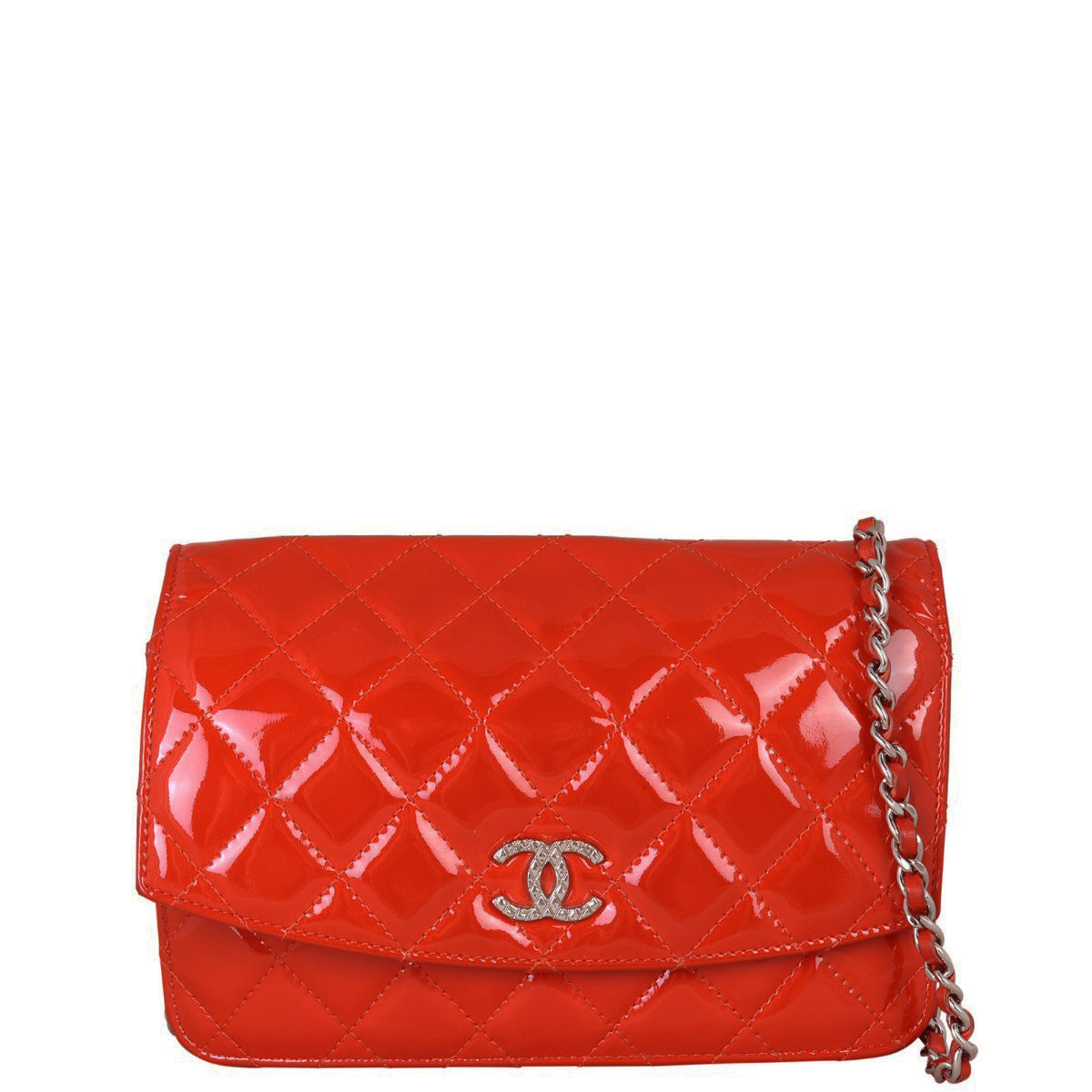 Chanel Brilliant Wallet on Patent Handbag Chain