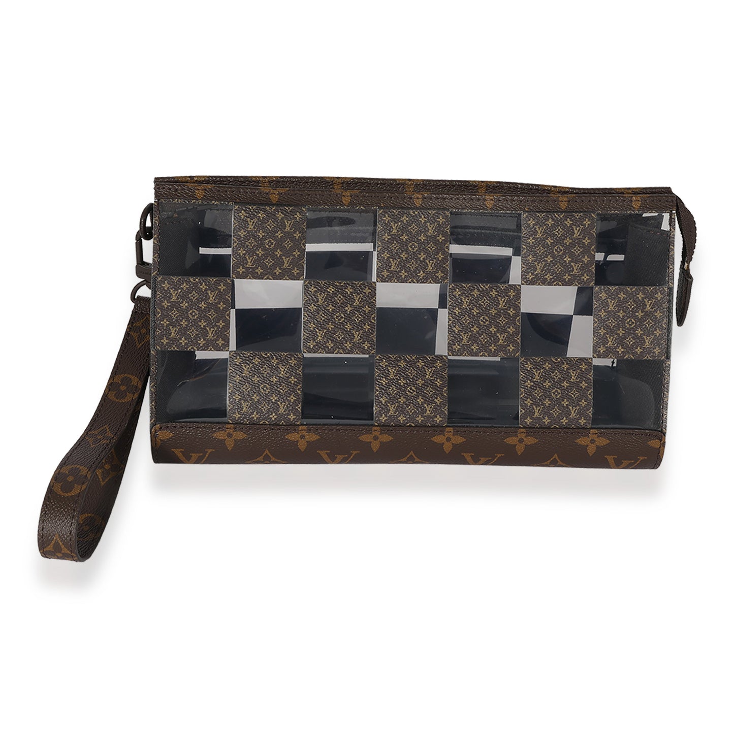 Louis Vuitton Chess PVC Standing Pouch Monogram Handbag