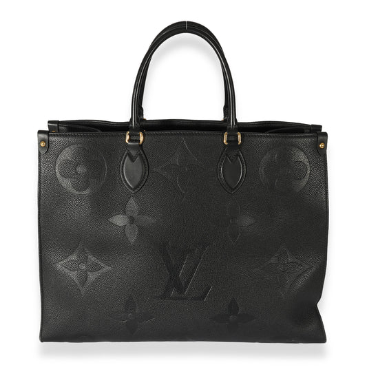 Louis Vuitton Empreinte Onthego GM Black Handbag