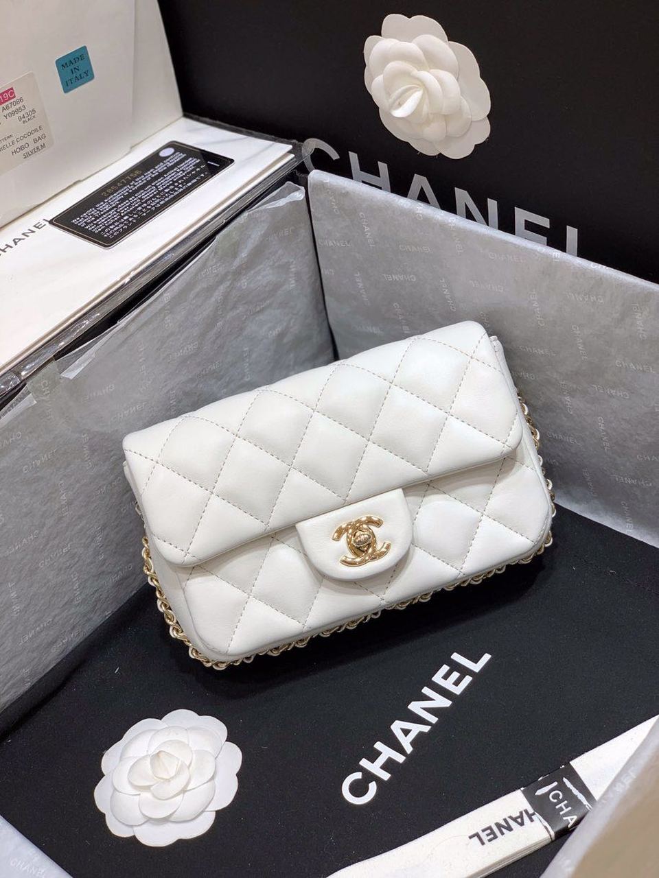 Chlsmall Pearl Strap Top Qualityap Bag For White Crossbody Bag