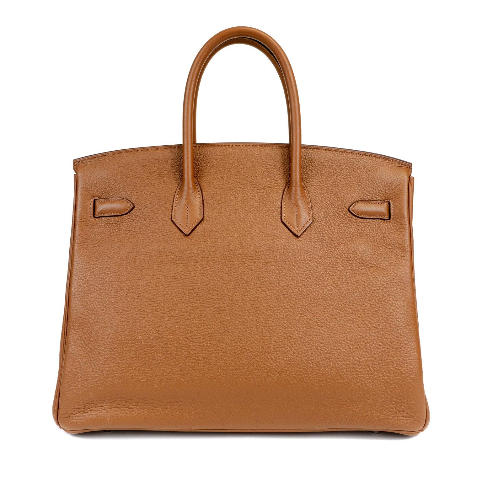 Hermes Bronze Ore Togo Birkin W Palladium Hardware Handbag Travel Bag
