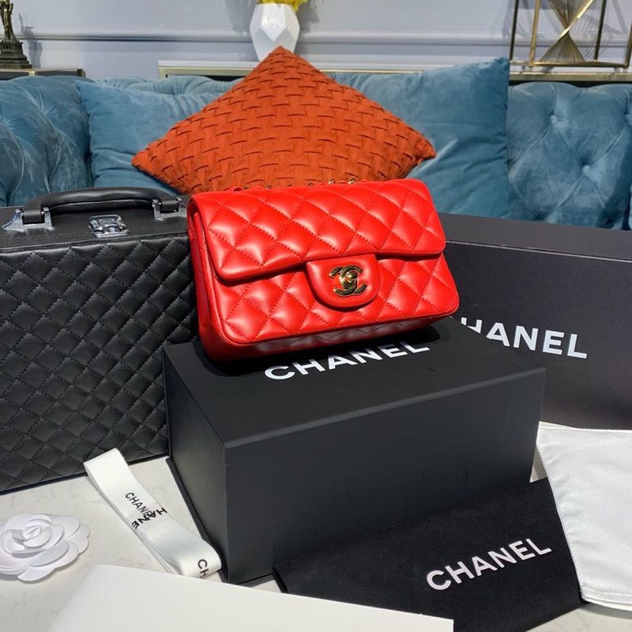CHLMini , ’s , ’s Red Flap Crossbody Bag