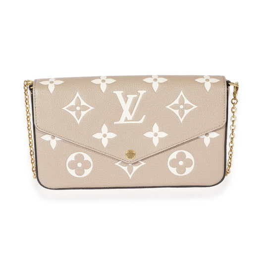 Louis Vuitton Bicolor Empreinte Pochette Felicie Clutch Bag