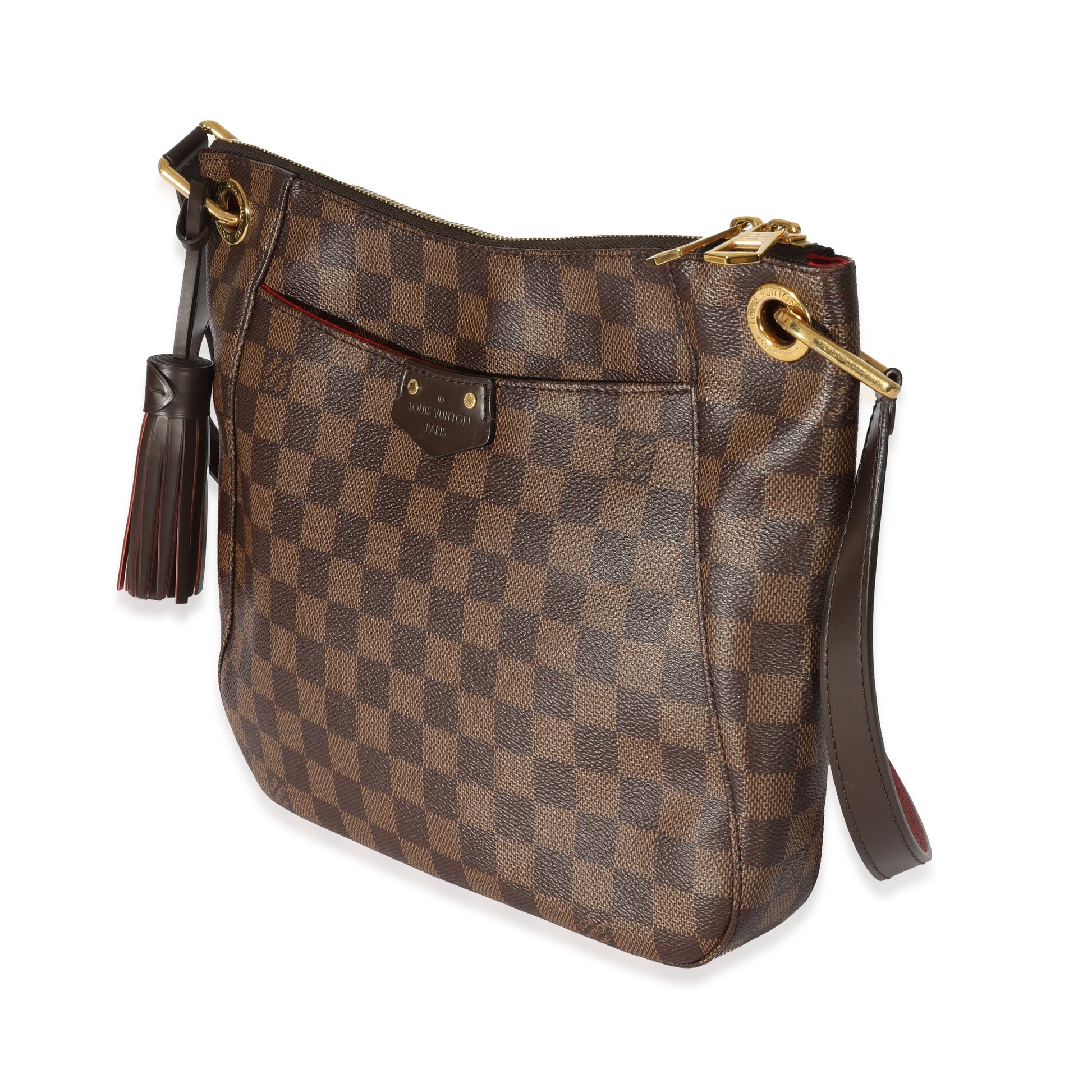 Louis Vuitton Damier Ebene South Bank Besace Canvas Handbag 5
