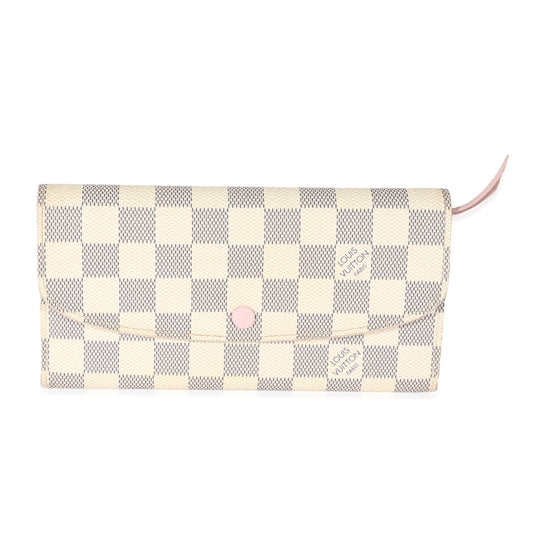 Louis Vuitton Damier Azur Sarah Canvas Wallet Case