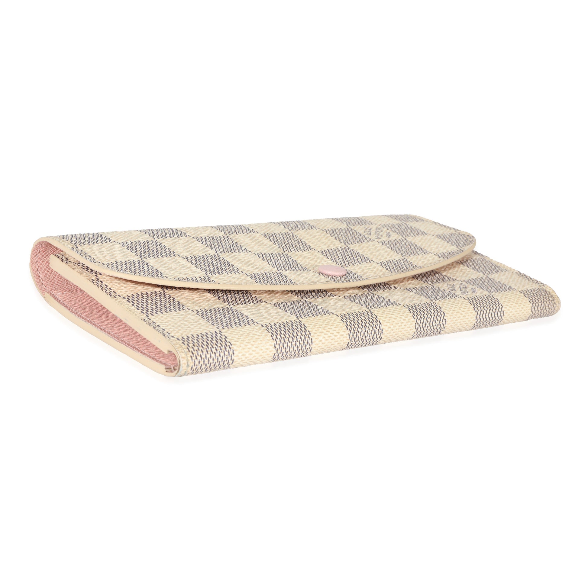 Louis Vuitton Damier Azur Sarah Canvas Wallet Case