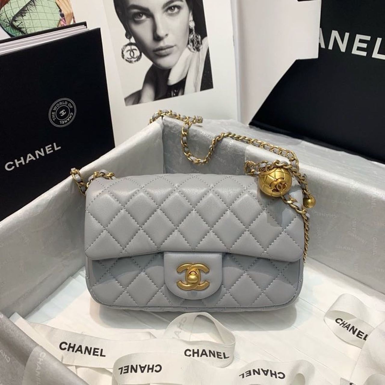 Chltop Qualityap Bag With Chlball On Strap Crossbody Bag