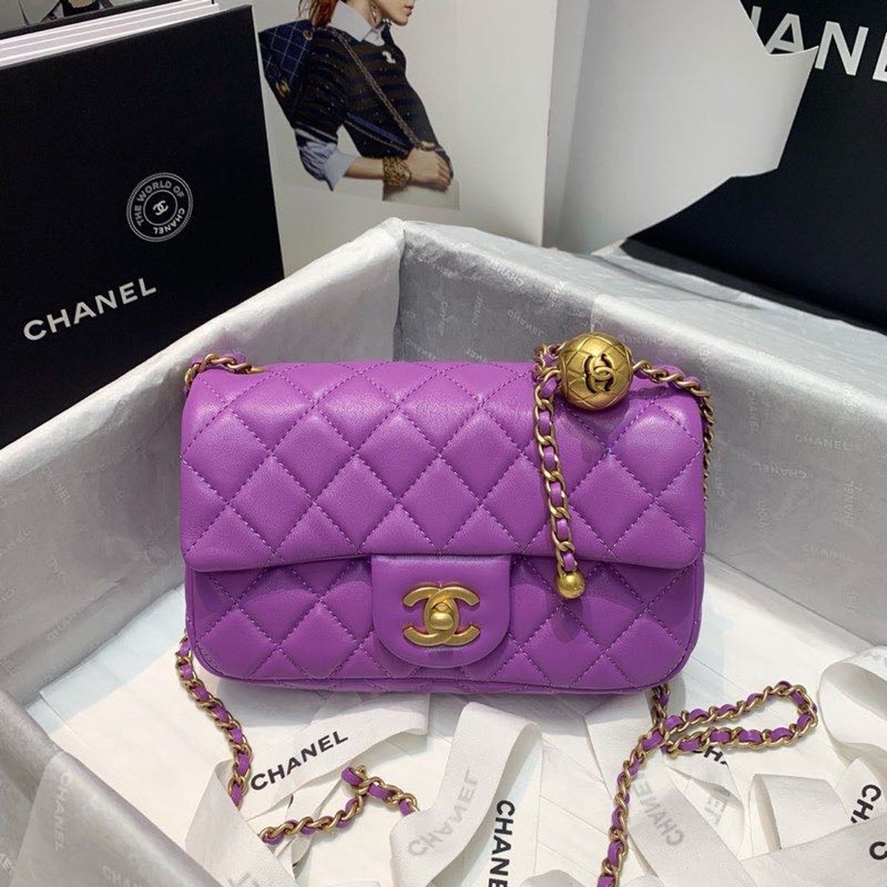 Chltop Qualityap Bag With Chlball On Strap Crossbody Bag As1787 2540