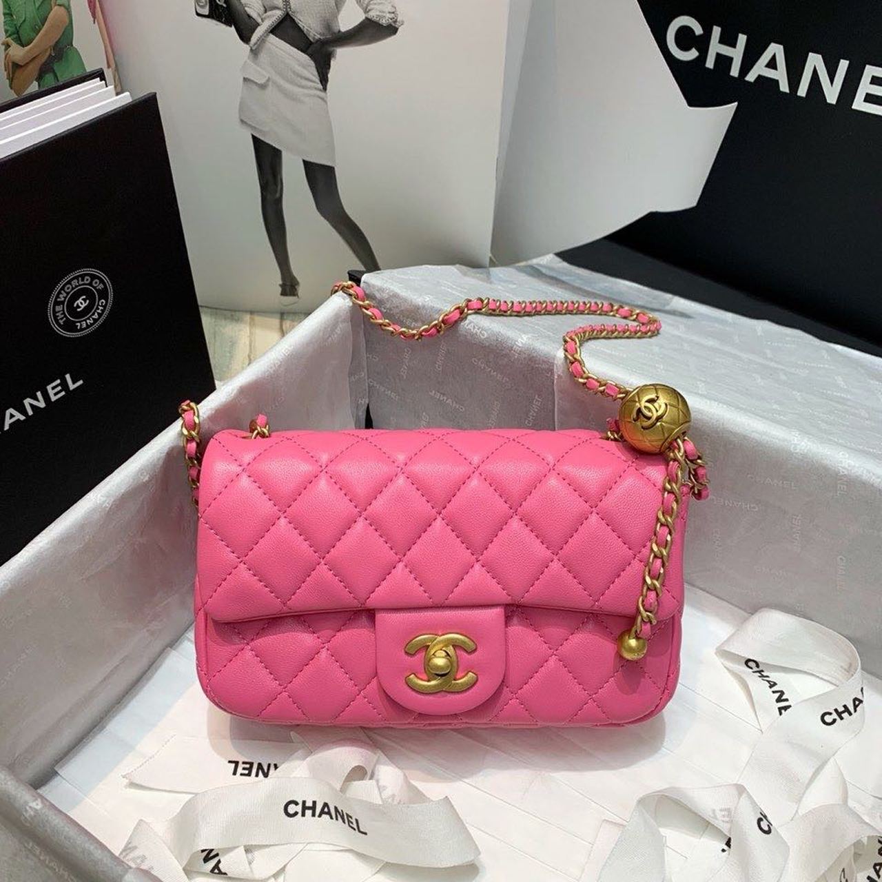 CHLFlap CHLBall On Strap PiNike Crossbody Bag