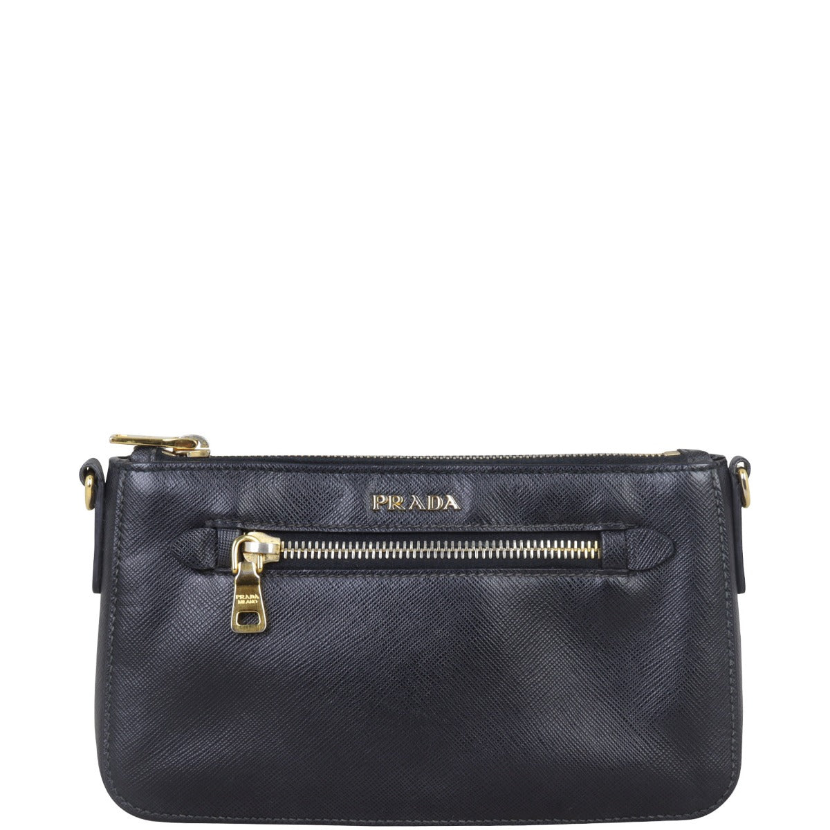Prada Saffiano Zip Crossbody Bag
