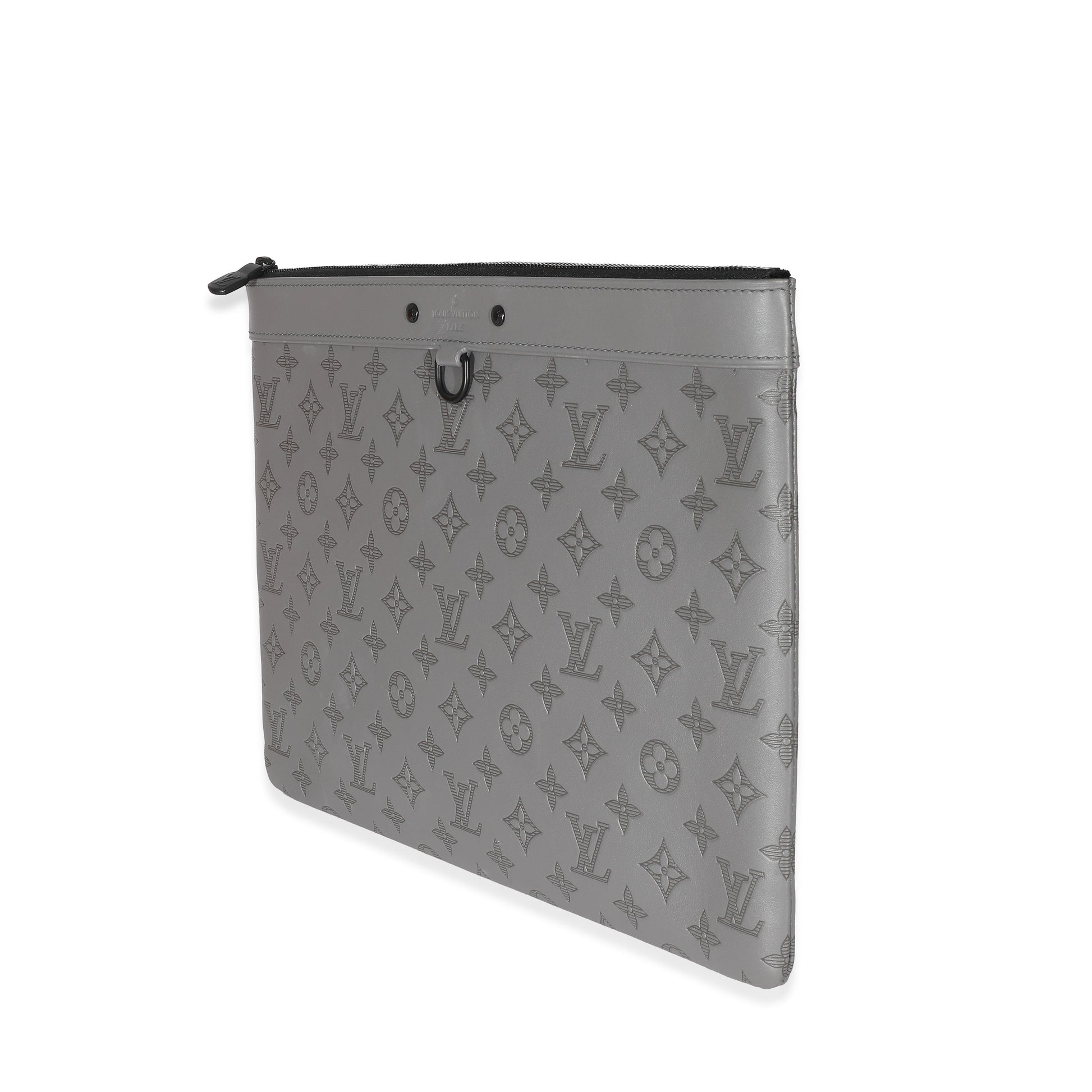 Louis Vuitton Charcoal Shadow Discovery Pouch GM Monogram Grey Handbag