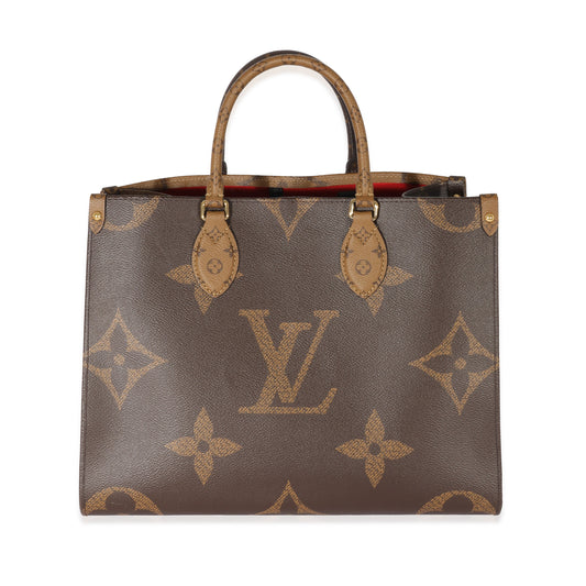 Louis Vuitton Reverse Onthego MM Monogram Canvas Handbag 3