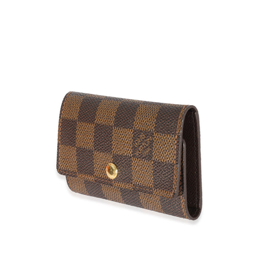 Louis Vuitton Damier Ebene 6 Key Holder Canvas Key Chain