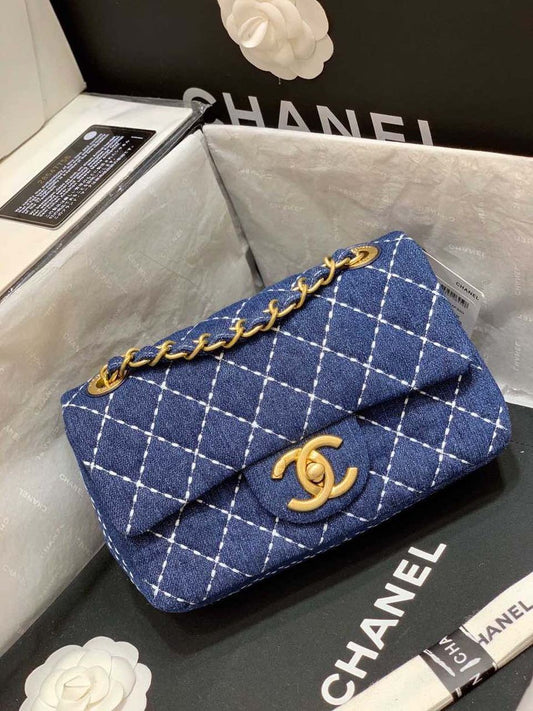 Chanel Top Qualityap Bag For Women Handbags Shoulder Denim Blue Crossbody Bag
