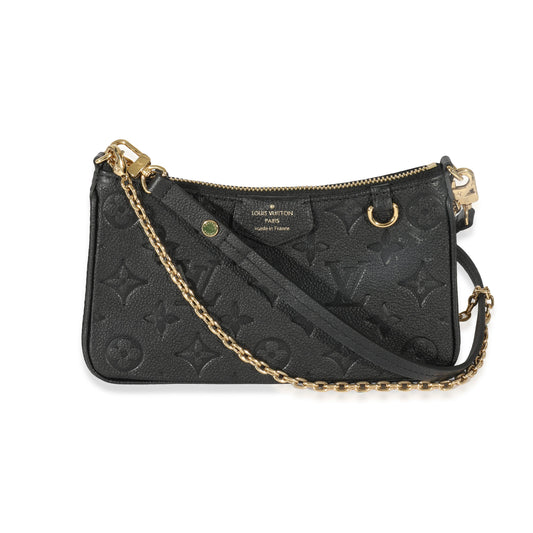 Louis Vuitton Empreinte Easy Pouch On Strap Black Handbag