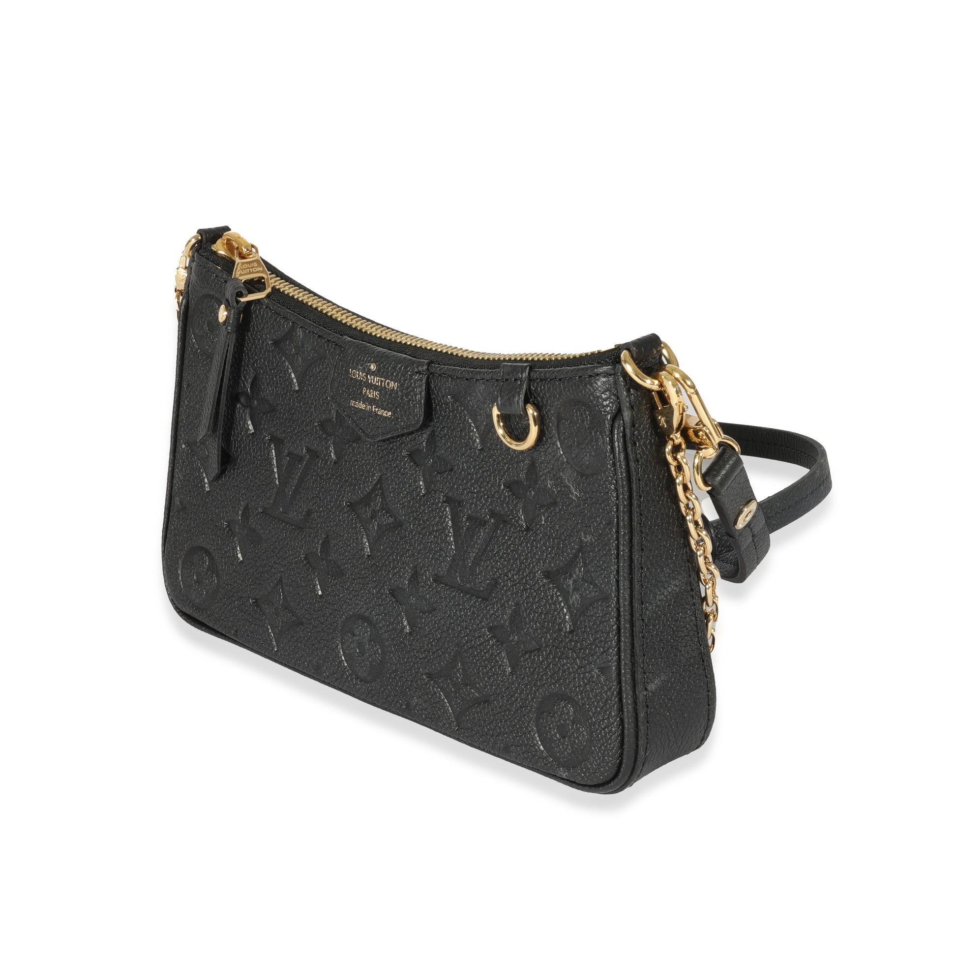 Louis Vuitton Empreinte Easy Pouch On Strap Black Handbag