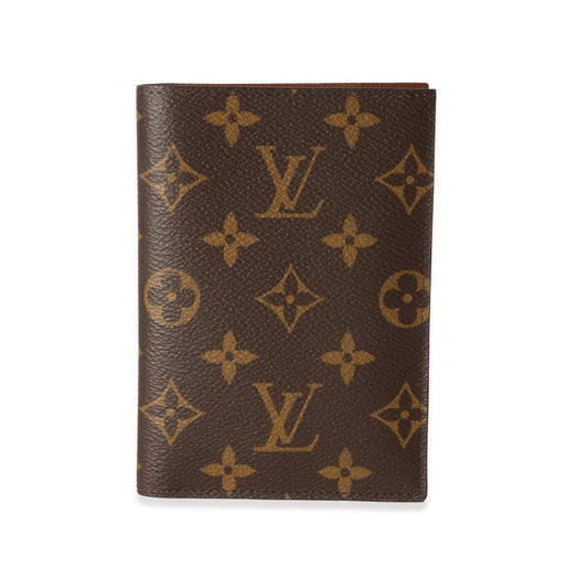 Louis Vuitton Cover Monogram Canvas Handbag Passport Cover