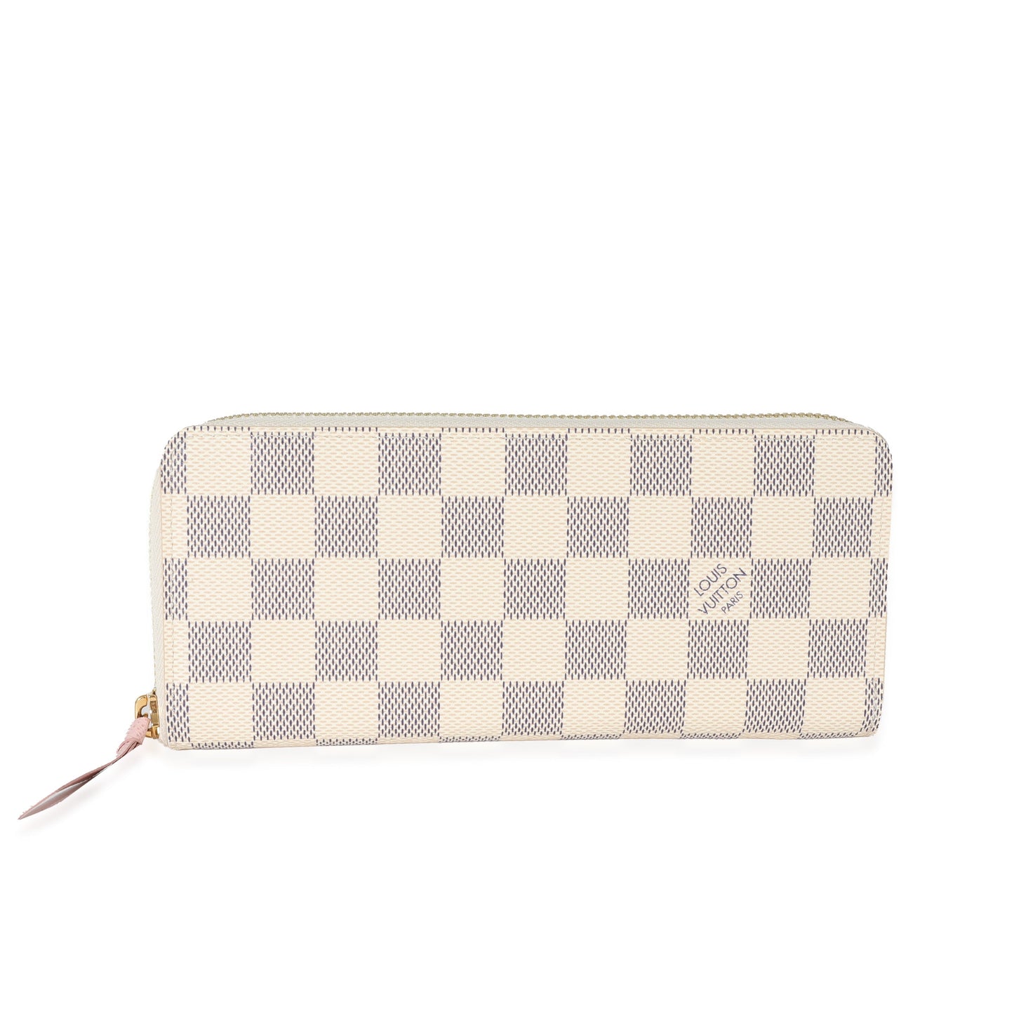 Louis Vuitton Damier Azur Clémence Canvas Wallet Case