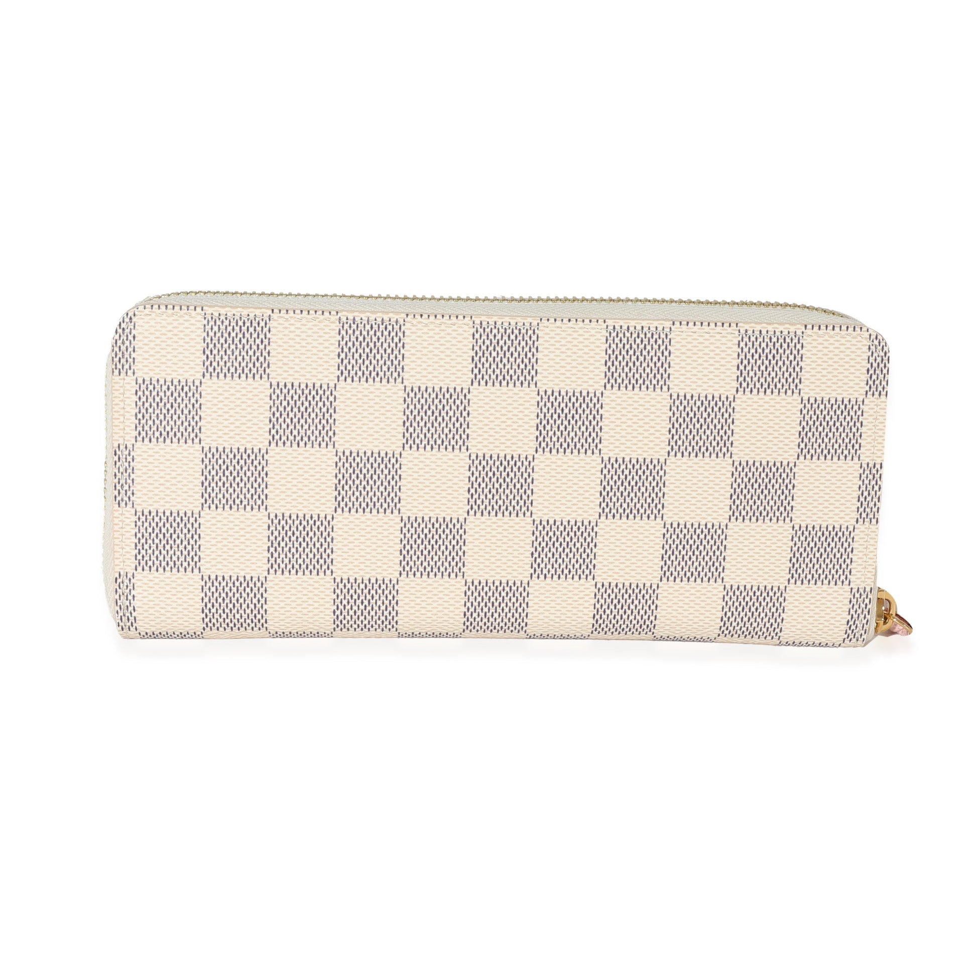 Louis Vuitton Damier Azur Clémence Canvas Wallet Case