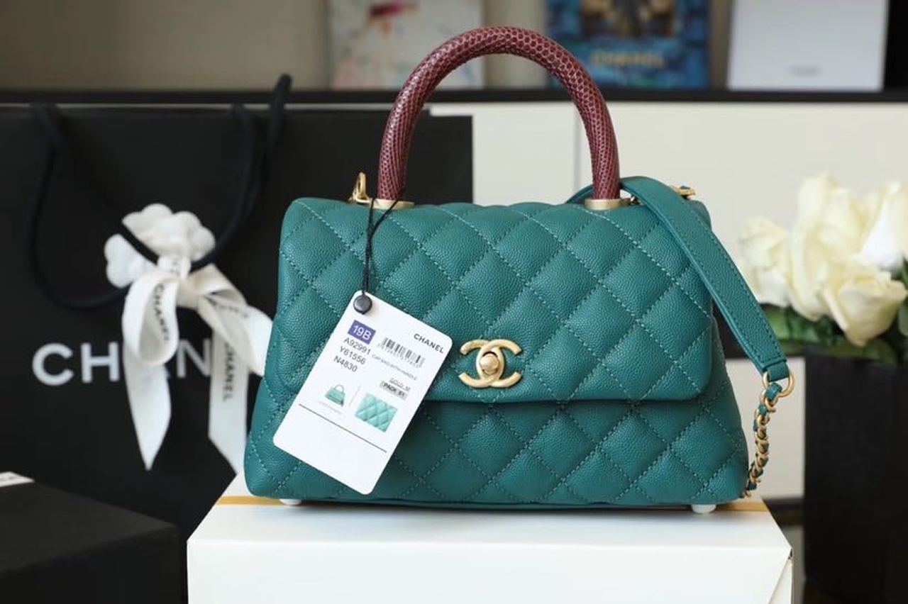 CHLMedium Teal , s , Flap Top Handle Crossbody Bag