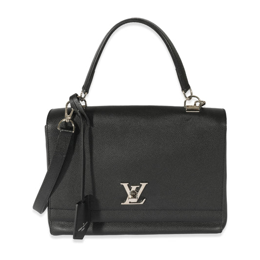 Louis Vuitton LockMe II Leather Black Handbag