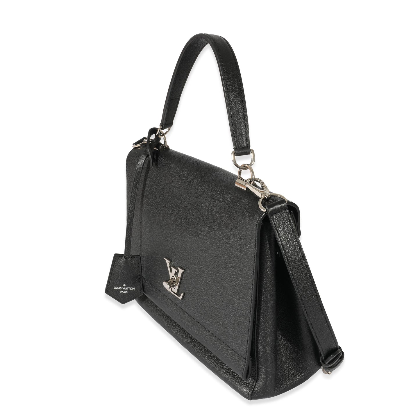 Louis Vuitton LockMe II Leather Black Handbag