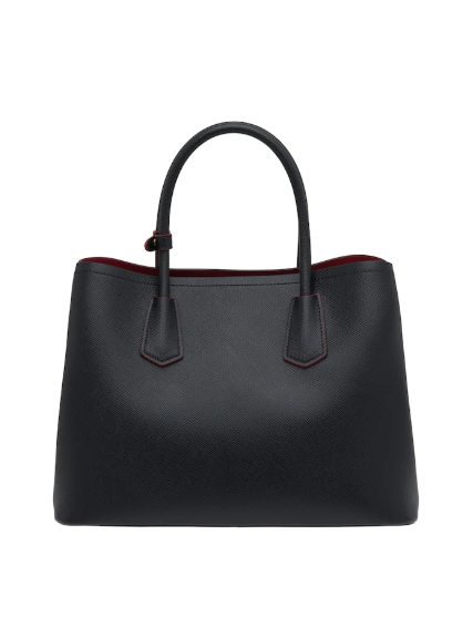 Prada Double Bag Black Medium Travel Bag