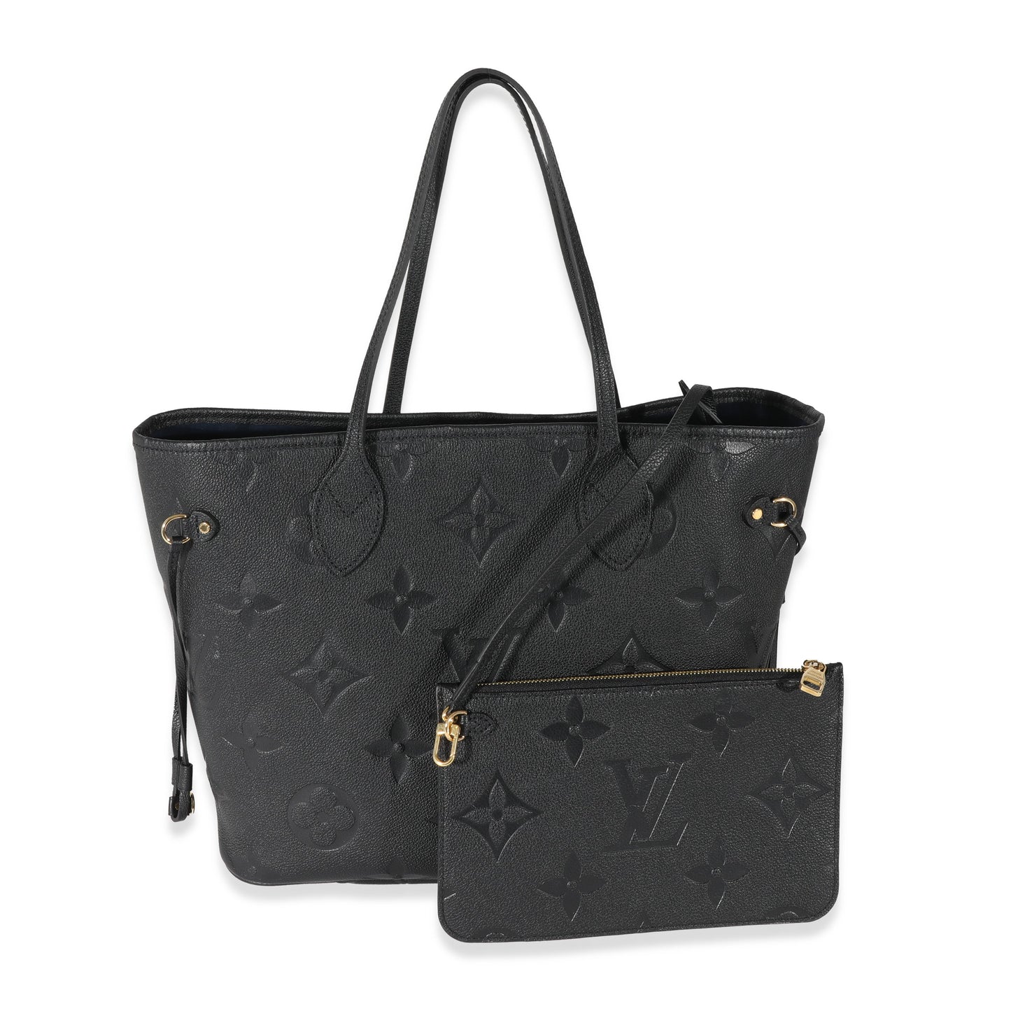 Louis Vuitton Empreinte Neverfull MM Black Tote Bag