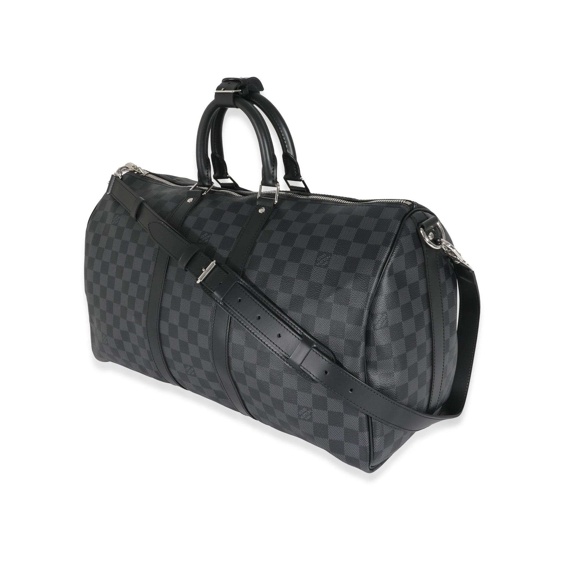 Louis Vuitton Damier Graphite Keepall Bandouliere 45 Canvas Handbag Bandouliere 45