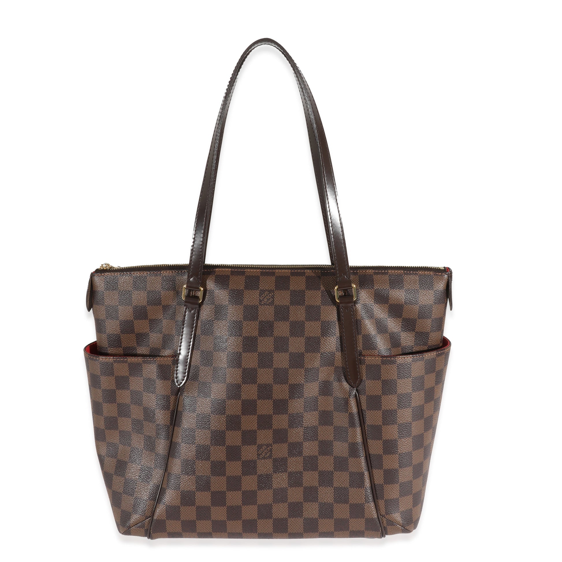 Louis Vuitton Damier Ebene Totally MM Canvas Handbag