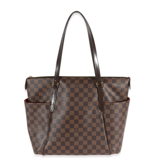 Louis Vuitton Damier Ebene Totally MM Canvas Handbag