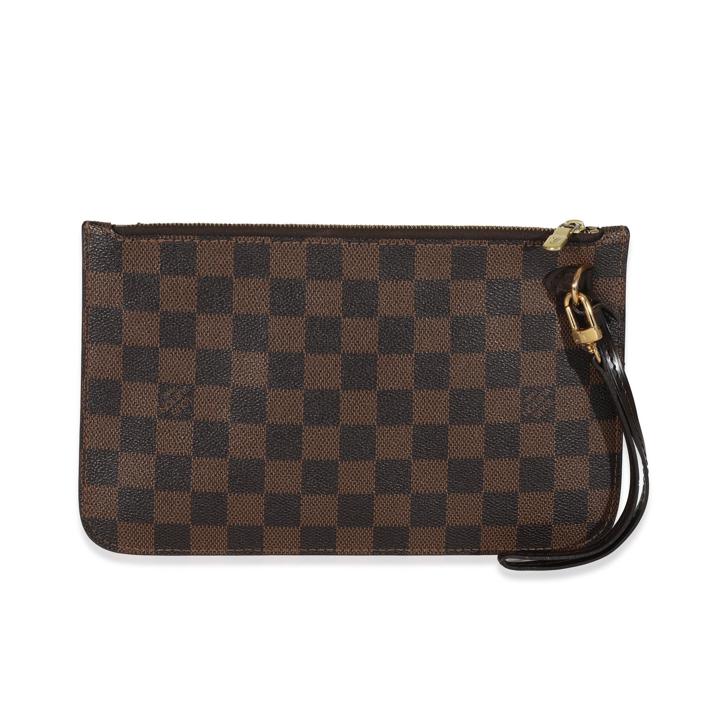 Louis Vuitton Damier Ebene Neverfull Pochette Canvas Tote Bag