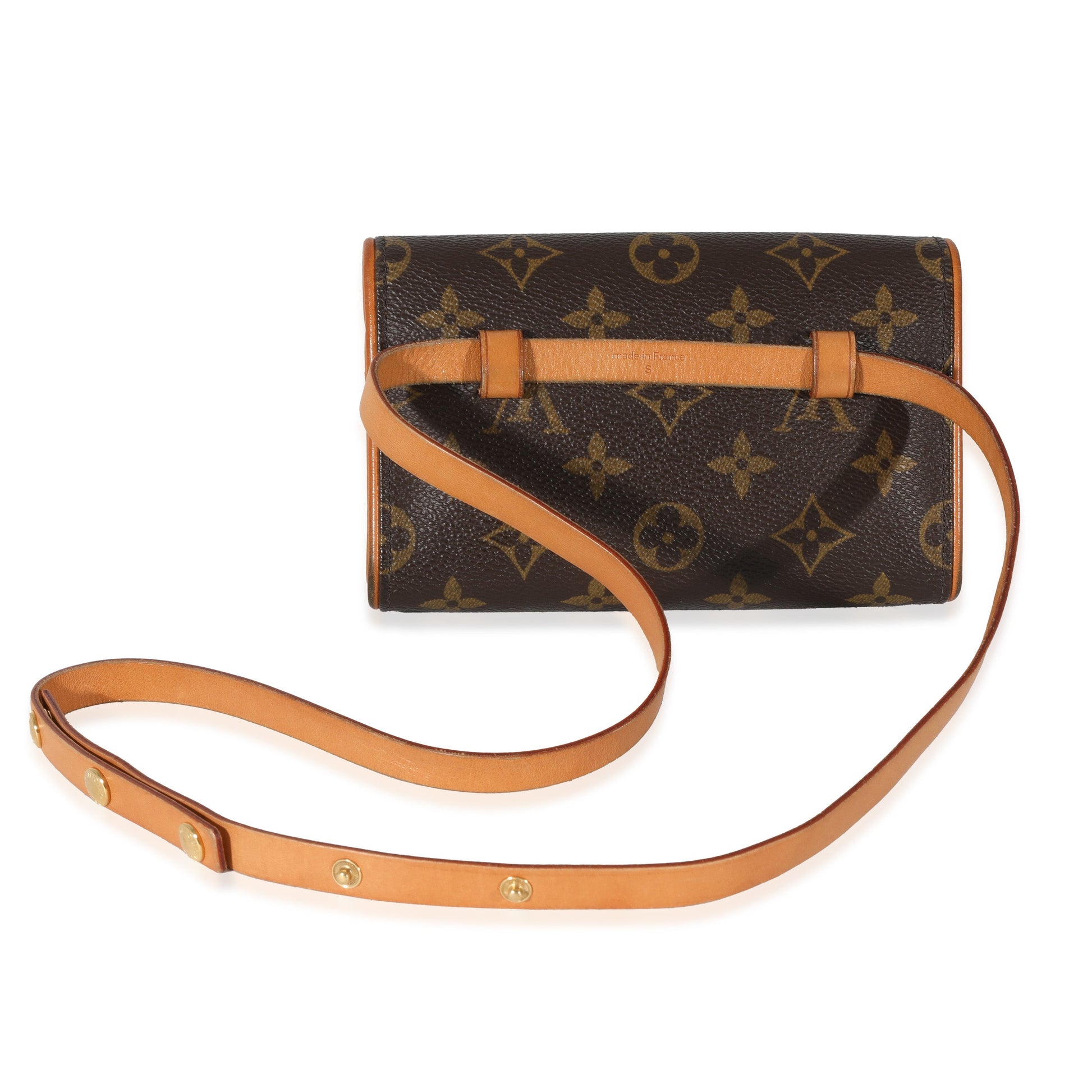 Louis Vuitton Pochette Florentine Waist Monogram Canvas Clutch Bag Waist Bag
