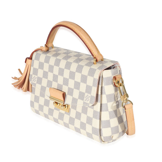 Louis Vuitton Damier Azur Croisette Canvas Handbag