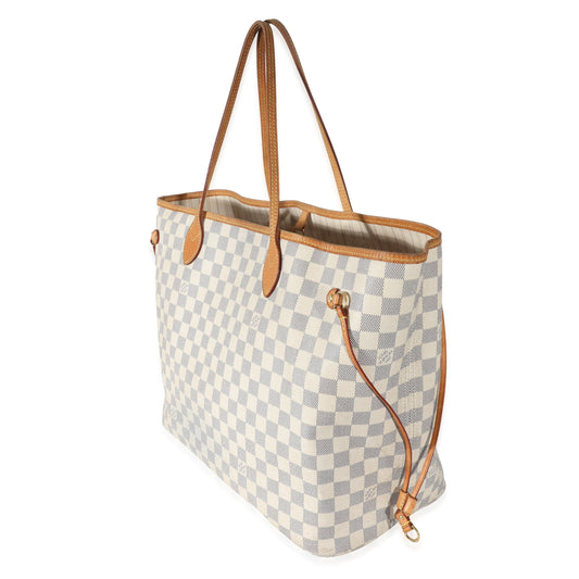 Louis Vuitton Damier Azur Neverfull GM Canvas Tote Bag 4